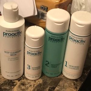 Proactiv system with deep cleanser also.